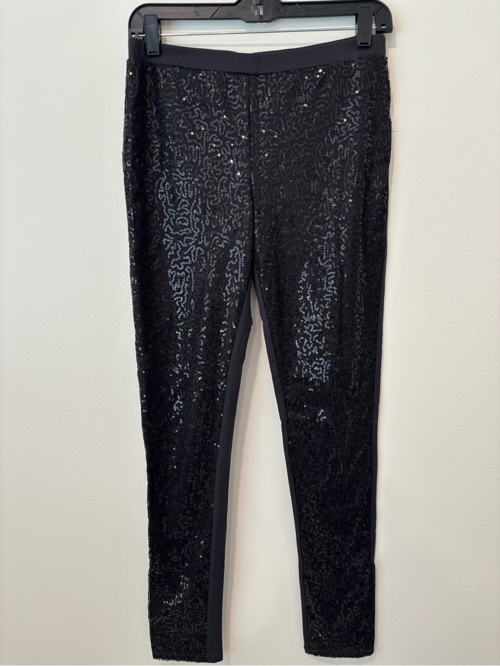 Black Sequin Leggings - Sparkle Stretch Bottoms